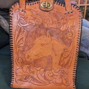 Vintage Tooled Leather Purse
